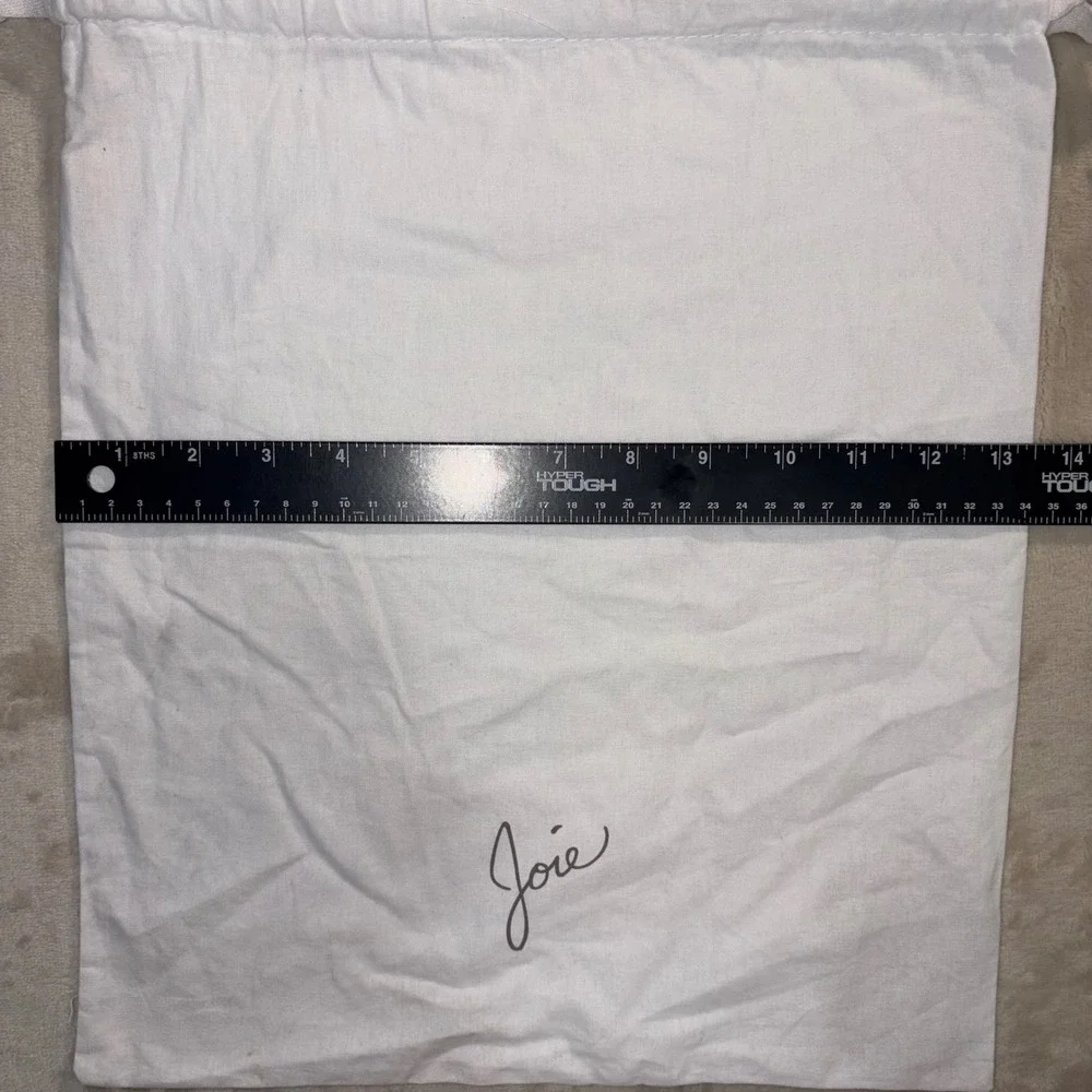 Joie White Cotton Luxury Dust Bags Set of 3 Drawstring Storage Pouches 14x16